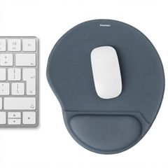 imoshion Ergonomische muismat - Muismat met polssteun - 30 x 25 cm - Seal Blue