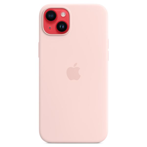 Apple Silicone Back Cover with MagSafe Apple iPhone 14 Plus - Chalk Pink