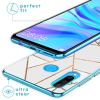 imoshion Design hoesje Huawei P30 Lite - Grafisch Koper / Wit