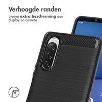 imoshion Brushed Backcover Sony Xperia 10 V - Zwart