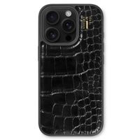 iDeal of Sweden Vegan Leather Backcover Apple iPhone 16 Pro Max - Black Croco