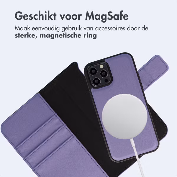 imoshion Uitneembare 2-in-1 Luxe Bookcase Apple iPhone 12 (Pro) - Paars