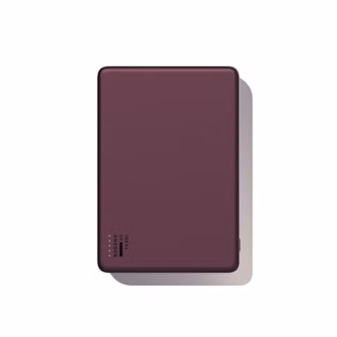 iDeal of Sweden Slim MagSafe Powerbank 5,000 mAh - Wireless Powerbank - Cherry Lacquer