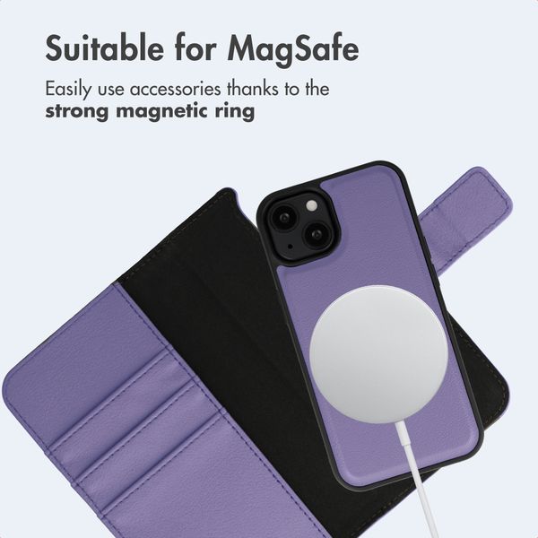 imoshion Detachable 2-in-1 Luxury Bookcase Apple iPhone 14 - Purple
