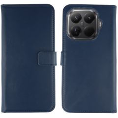 Selencia Echt Leren Bookcase Xiaomi 15T Pro - Donkerblauw