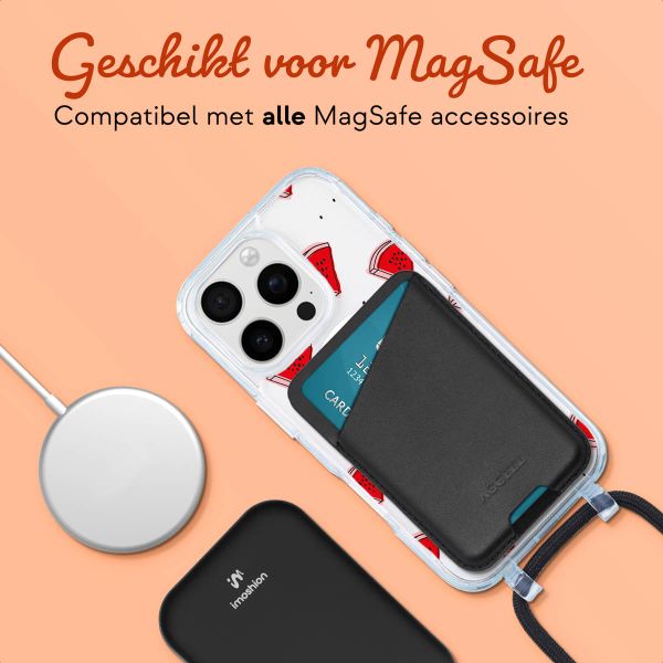 Ontwerp je eigen MagSafe Backcover met afneembaar koord Apple iPhone 16 Pro - Transparant
