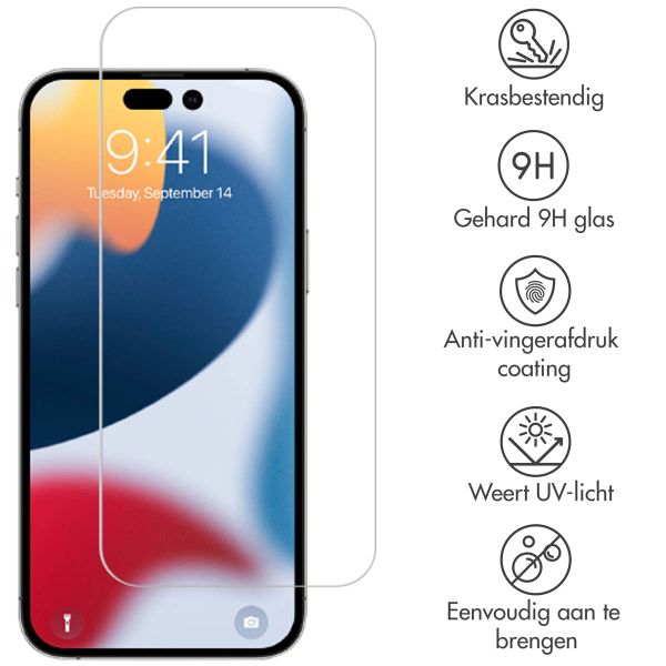 Selencia Gehard Glas Screenprotector iPhone 14 Pro Max