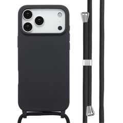 imoshion Siliconen hoesje met koord Apple iPhone 17 Pro Max - Zwart