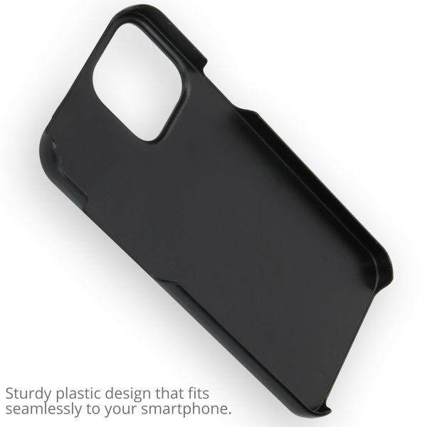 Ontwerp je eigen Apple iPhone 13 Pro Max hardcase hoesje - Zwart