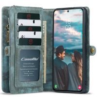 CaseMe Luxe Lederen 2 in 1 Portemonnee Bookcase Samsung Galaxy S22 - Groen