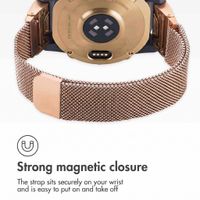 imoshion QuickFit® Milanese Band - Garmin 22 mm Connector - Size L/XL - Rose Gold