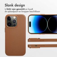 Accezz MagSafe Leather Backcover Apple iPhone 14 Pro - Sienna Brown