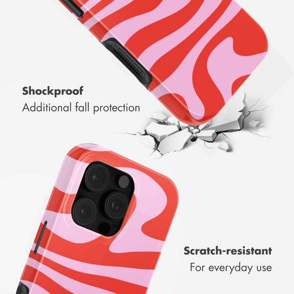 Selencia Vivid Back Cover Apple iPhone 16 Pro - Dream Swirl Pink