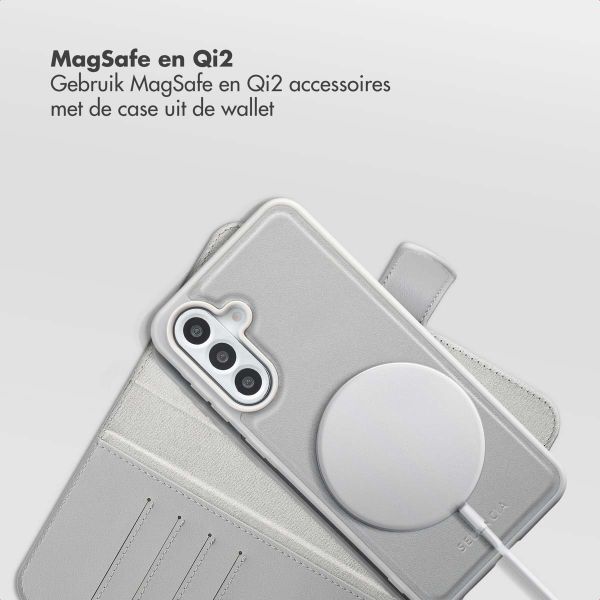 Selencia Olyn Uitneembare Bookcase met MagSafe Samsung Galaxy A56 - Grijs