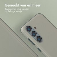 Accezz MagSafe Leather Backcover Samsung Galaxy S25 - Light Grey
