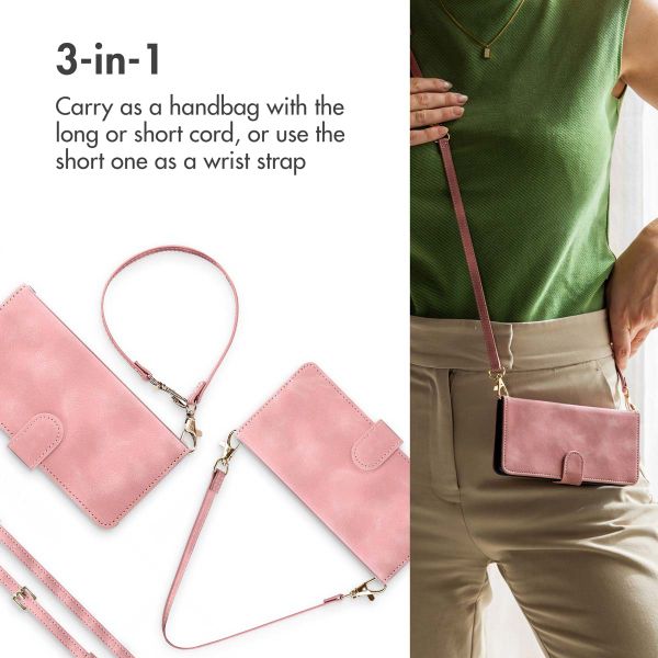 imoshion Bookcase with Strap Apple iPhone 15 - Pink