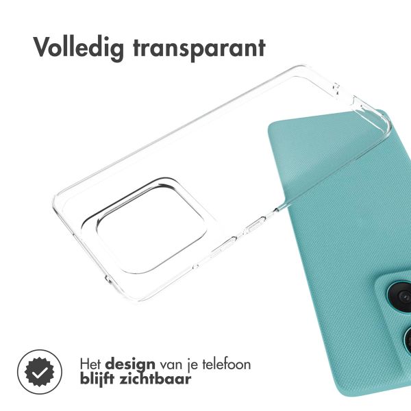 Accezz Clear Backcover Motorola Edge 60 Fusion - Transparant