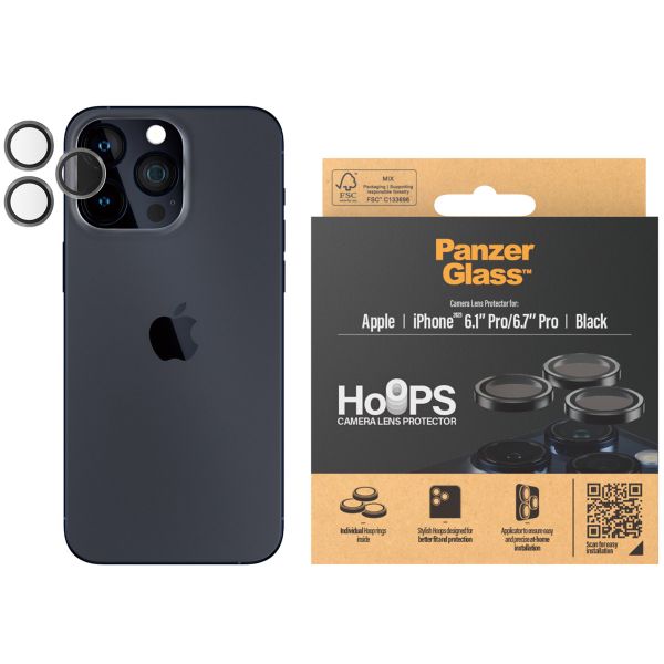 PanzerGlass Camera Protector Hoops Optic Rings Apple iPhone 15 Pro / 15 Pro Max