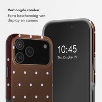 Selencia Vivid Backcover met MagSafe Apple iPhone 17 Pro - Happy Dots Chocolate