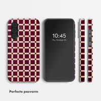 Selencia Vivid Backcover Samsung Galaxy A36 / A56 - Check This Burgundy