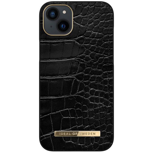 iDeal of Sweden Atelier Backcover iPhone 14 Plus - Neo Noir Croco