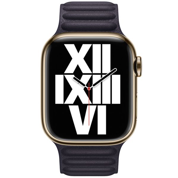 Apple Leather Link Apple Watch | 38/40/41/42 mm - Size S/M - Ink