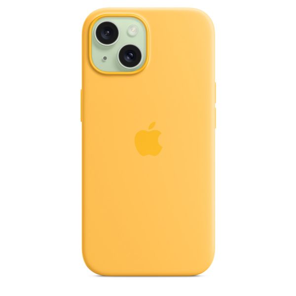 Apple Silicone Backcover MagSafe Apple iPhone 15 - Sunshine