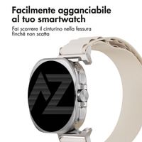 Accezz Nylon Alpine bandje Samsung Galaxy Watch Ultra 2 (2026) / Ultra (2024/2025) - Sterrenlicht