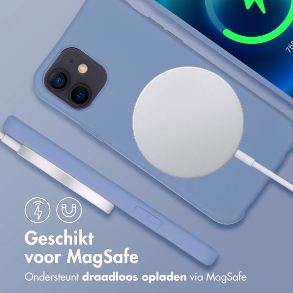 imoshion Color Backcover met afneembaar koord MagSafe Apple iPhone 12 (Pro) - Ash Blue