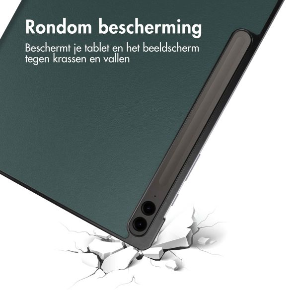imoshion Trifold Bookcase Samsung Galaxy Tab S10 Plus / Tab S9 FE Plus / Tab S9 Plus - Donkergroen