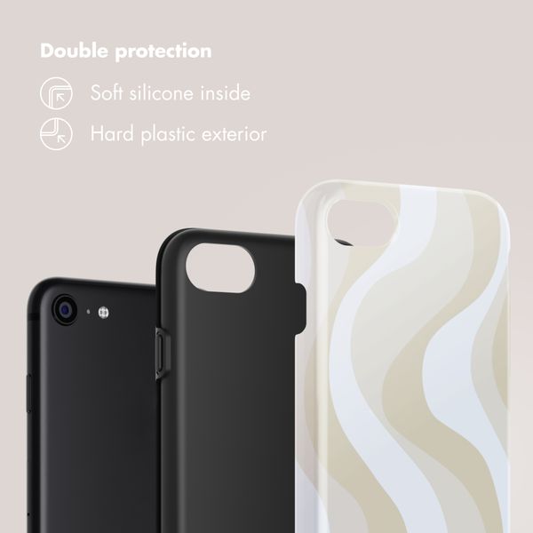 Selencia Vivid Back Cover Apple iPhone SE (2022 / 2020) / 8 / 7 / 6(s) - Desert Waves Beige