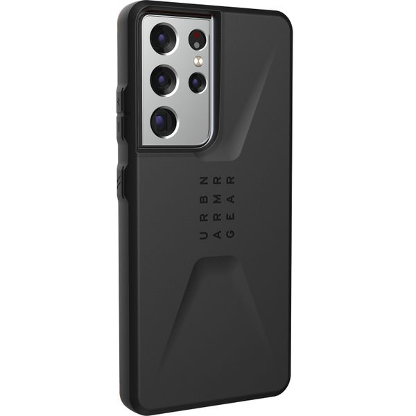 UAG Civilian Backcover Samsung Galaxy S21 Ultra - Zwart