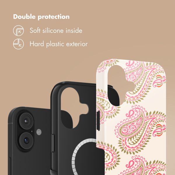 Selencia Vivid Back Cover with MagSafe Apple iPhone 17 - Paisley Blush
