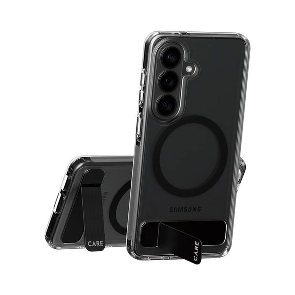 CARE by PanzerGlass Urban Explorer Transparante MagSafe backcover met Kickstand Samsung Galaxy S26 - Transparant