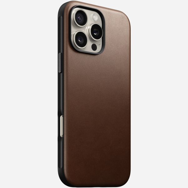 Nomad Modern Leather Case iPhone 16 Pro Max - Brown