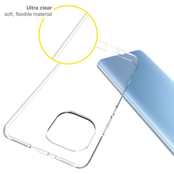 Accezz Clear Backcover Xiaomi Mi 11 - Transparant