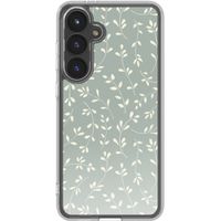imoshion Design hoesje Samsung Galaxy S24 FE - Smoke Green Flowers