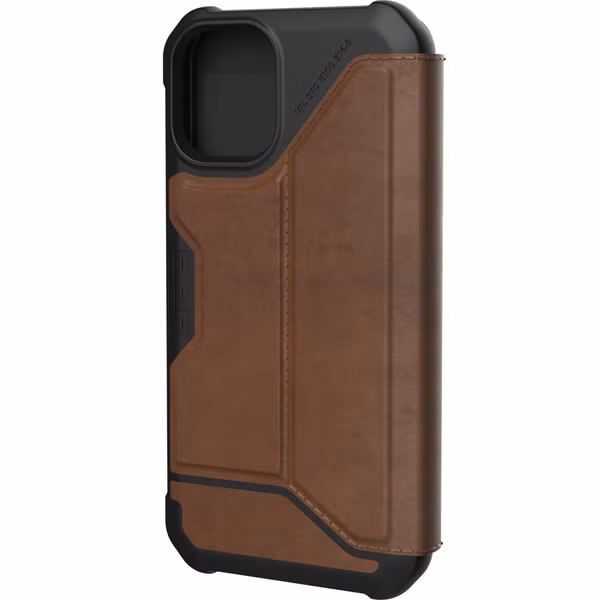 UAG Metropolis Bookcase Apple iPhone 12 Mini - Leather Brown