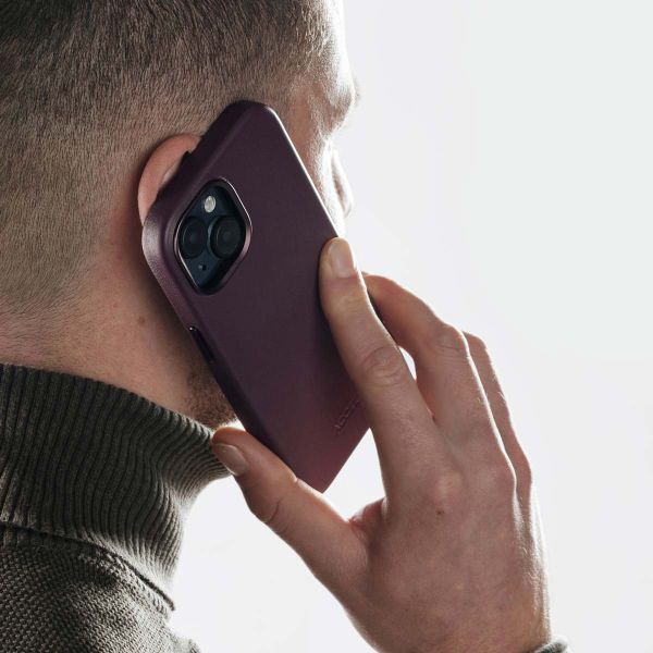 Accezz Leather Back Cover with MagSafe Apple iPhone 17 Pro Max - Heath Purple