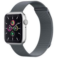 imoshion Milanees magnetisch bandje Apple Watch Series 1 - 11 / SE / Ultra (44/45/46/49 mm) - Maat M - Donkergrijs