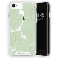 Selencia Zarya Fashion Extra Beschermende Backcover Apple iPhone SE (2022 / 2020) / 8 / 7 / 6(s) - Gold Green Botanic