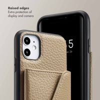 Selencia Sera Phone Case with Cord and Envelope Card Holder Apple iPhone 11 - Taupe