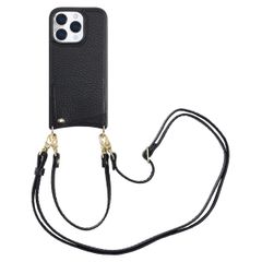Selencia Nova Phone Case with Cord and Card Holder Apple iPhone 16 Pro - Black