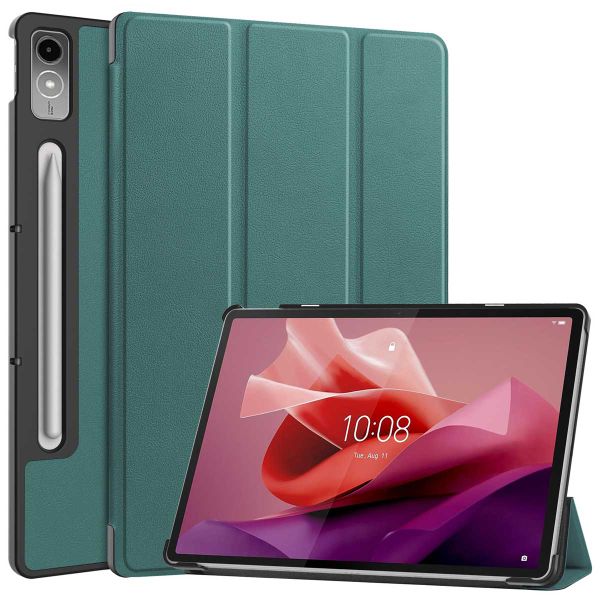 imoshion Trifold Bookcase  Lenovo Tab P12 - Donkergroen