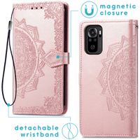 imoshion Mandala Bookcase Xiaomi Redmi Note 10 (4G) / Note 10S - Rosé Goud