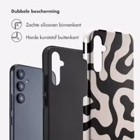 Selencia Vivid Backcover Samsung Galaxy A34 (5G) - Art Wave Black