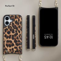 Selencia Nova Phone Case with Cord and Card Holder Apple iPhone 17 - Leopard