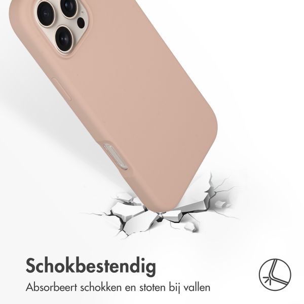 Accezz Liquid Silicone Backcover met MagSafe Apple iPhone 16 Pro Max - Roze