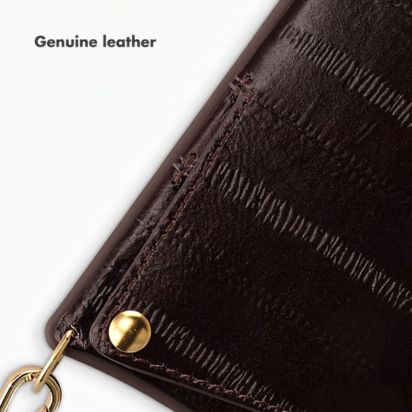 Selencia Nova Real Leather Back Cover with Card Holder Samsung Galaxy S26 Ultra - Dark Chocolate