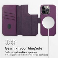 Accezz Leather Bookcase 2-in-1 met MagSafe Apple iPhone 15 Pro - Heath Purple